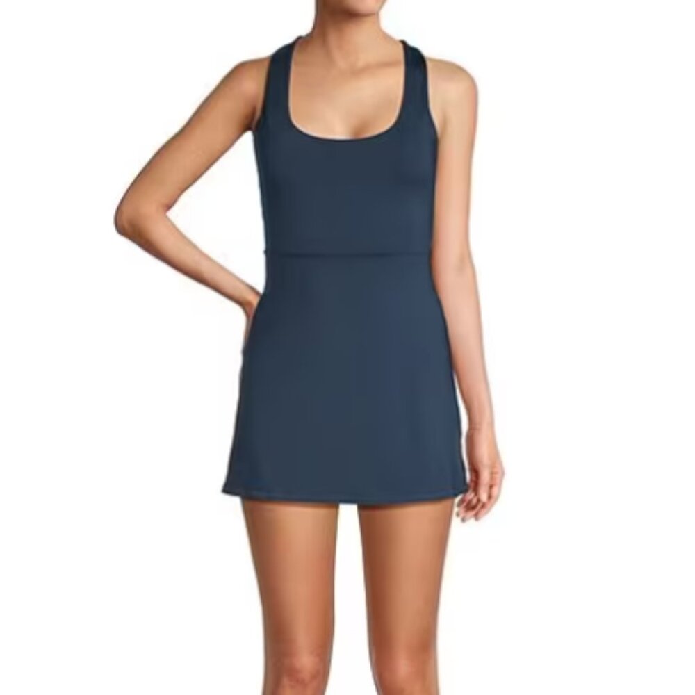 Tennis Dress/Skort  Blue Athletic Size Large Antonio Melani Courtside